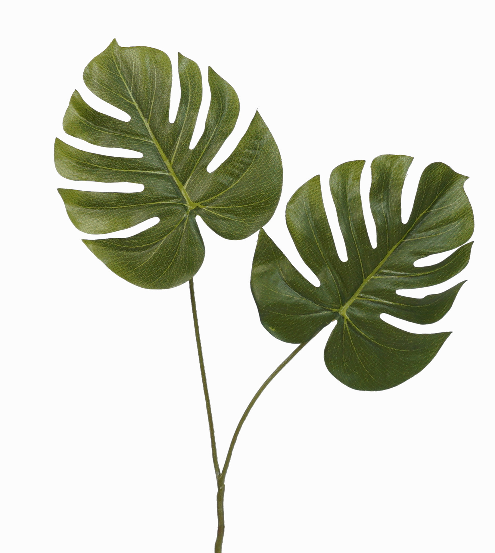 Plante artificielle Philondendron Monstera avec vase 18 feuilles 50 cm