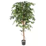 FICUS artificiel TRONC SIMPLE Grandes Feuilles  vert ou vert/crème 120 à 270 cm