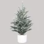 SAPIN artificiel enneigé 55 cm en pot