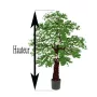 FICUS artificiel ELASTICA buisson ou caoutchouc 90 cm ANTI FEU