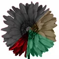 Fleur artificielle noire ou autres couleurs